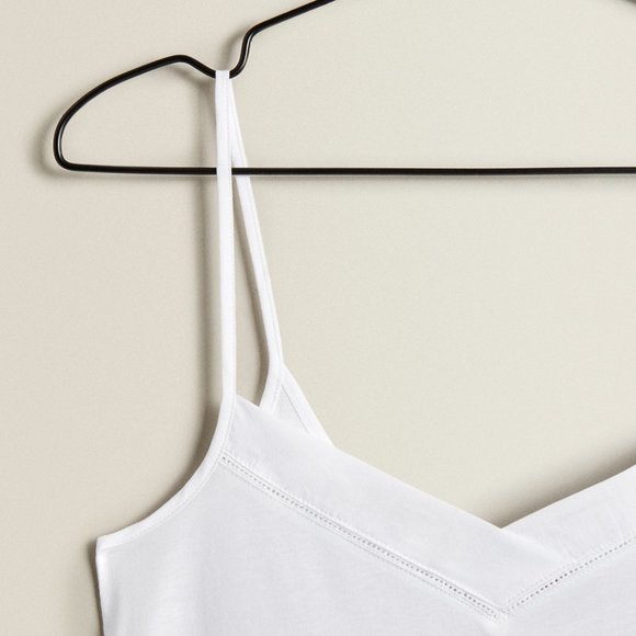 ZARA HOME WHITE COTTON PAJAMA NIGHTGOWN $59.90 - Picture 6 of 6